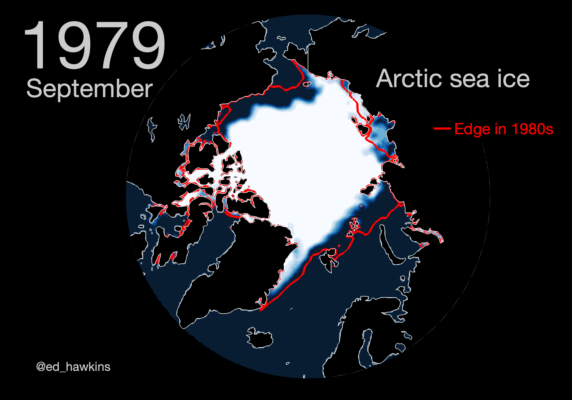 Arctic sea ice animation